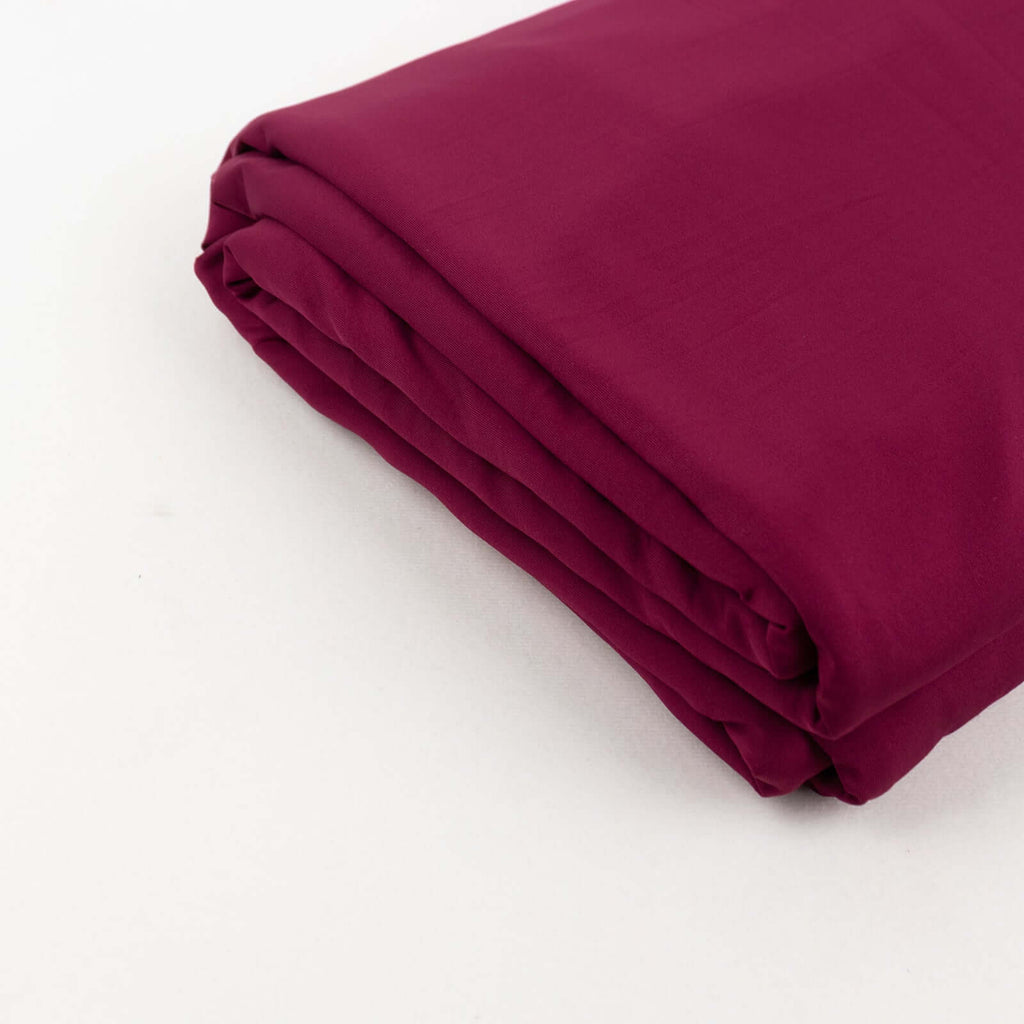 Burgundy Spandex 4 - Way Stretch Fabric Roll, DIY Craft Fabric Bolt - 60"x10 Yards - Bell Racket Store