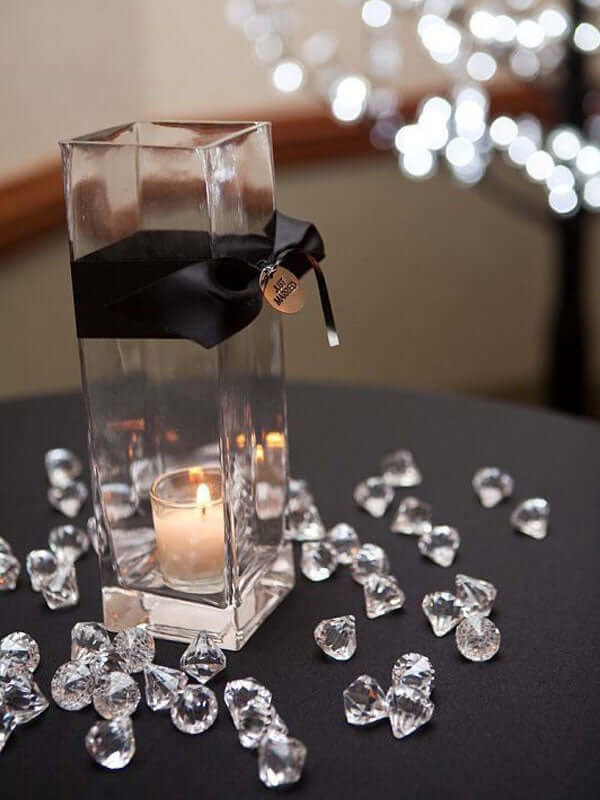 240 PCS Acrylic Teardrop Crystals Black - Lightweight Chandelier Raindrop Crystals for Crafting Hanging Decorations & Classy Displays 20MM