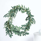 2 Pack 6ft Green Artificial Honey Locust Leaf Garland, Flexible Vine
