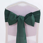 5 Pack Polyester Chair Sashes Hunter Emerald Green 6"x108"