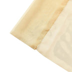 5ftx14ft Champagne Chiffon Curtain Panel, Durable Flame Resistant Backdrop Ceiling Drapery With Rod Pocket