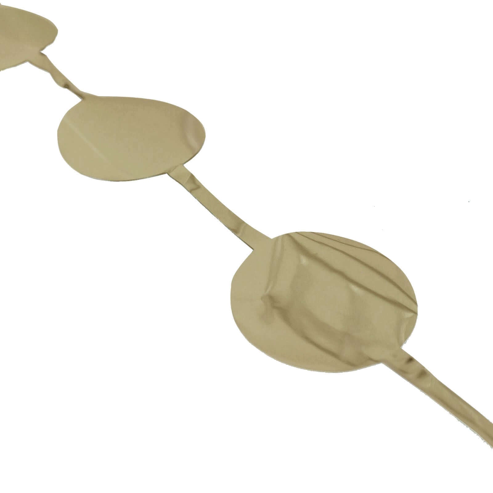 Champagne Round Chain Foil Fringe Curtain Party Backdrop, Metallic Champagne Tinsel Streamer Party Decor - Door Window Foil Curtain - 3ftx6.5ft - Bell Racket Store