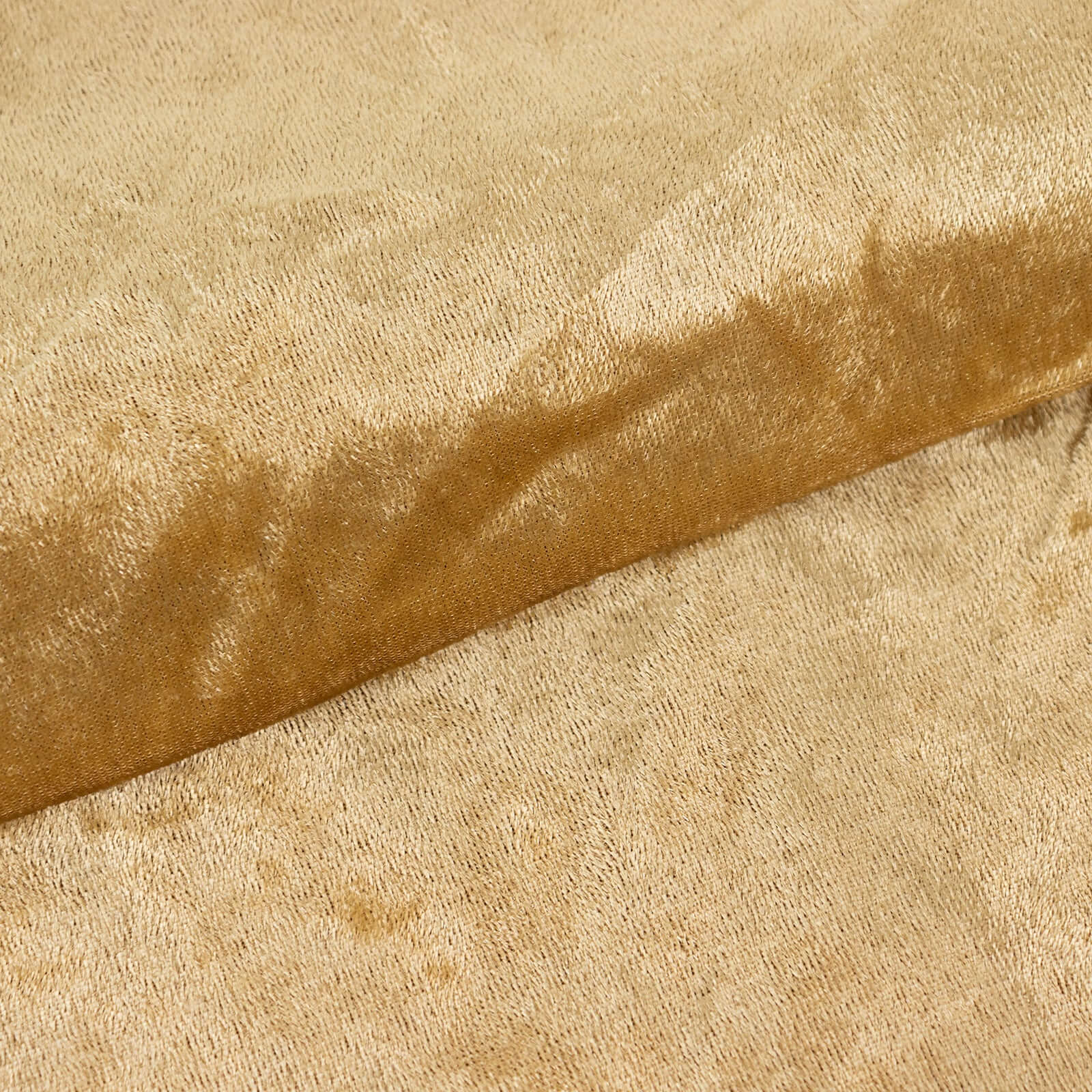 65"x5 Yards Champagne Crushed Velvet Fabric Bolt, DIY Craft Fabric Roll