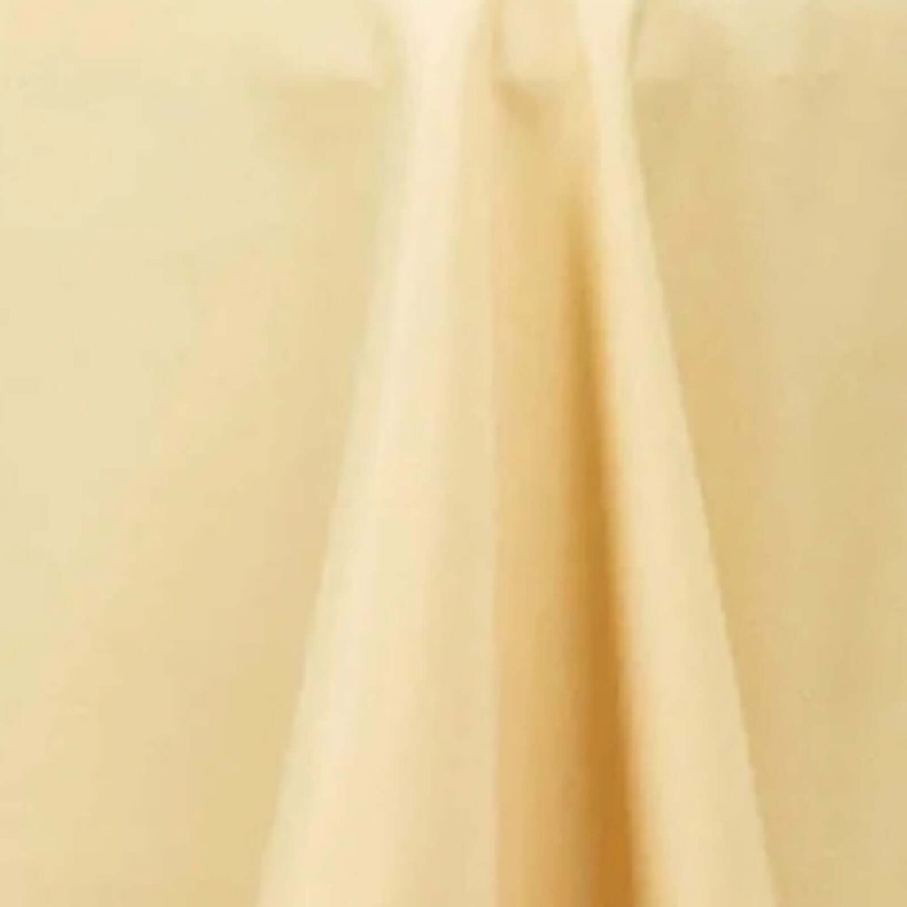Premium Polyester 90" Round Tablecloth Champagne - Stain and Wrinkle-Resistant Design with 220GSM Thickness Table Cover