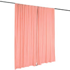 2 Pack Dusty Rose Scuba Polyester Event Curtain Drapes, Durable Flame Resistant Backdrop Event Panels Wrinkle Free with Rod Pockets - 10ftx10ft