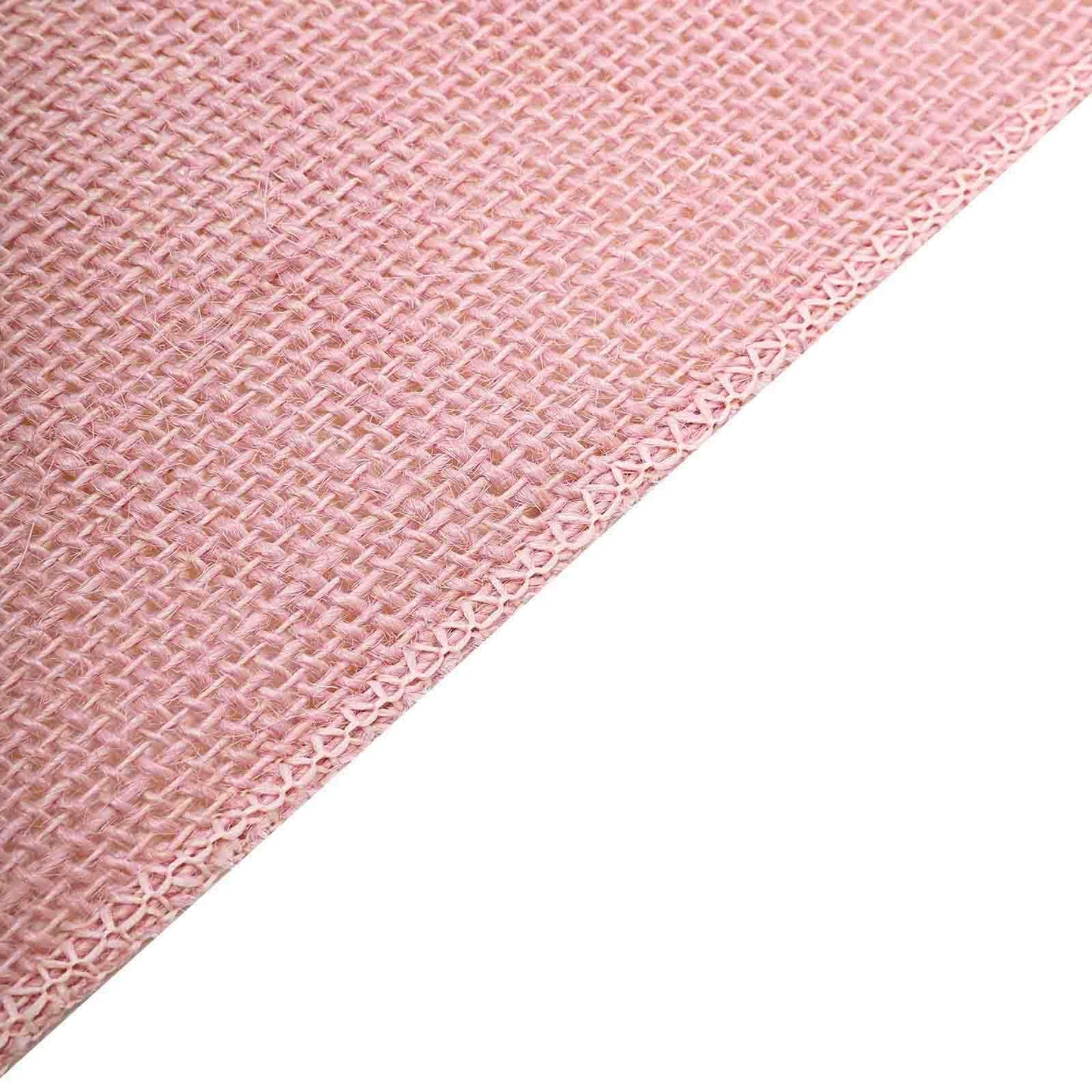 Burlap Jute 14"x108" Table Runner Dusty Rose - Rustic Boho Chic Tabletop Decor