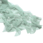 Chiffon Chair Sash with Curly Design Eucalyptus Sage - Stylish Chair Decorations