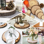 Rustic Poplar Wood Slices Round - Polished Bases for Wedding & Event Decor 18" Dia