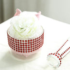 21â€x11" Red Self Adhesive Rhinestone Diamond Sticker Wrap Sheets, DIY Craft Gem Stickers