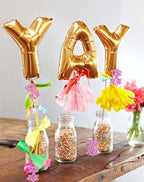 300 Pcs Metallic Foil Baby Shower Table Confetti, Pink Festive Party Sprinkles Cute Design
