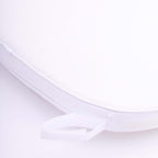 Chiavari Chair Cushion with 1.5" Thick Memory Foam and Ties White - Stylish Removable Cover for Comfort