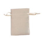 12 Pack 5"x7" Beige Satin Drawstring Wedding Party Favor Gift Bags