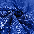 Sequin 120" Round Tablecloth Royal Blue - Seamless Glittering Table Cover