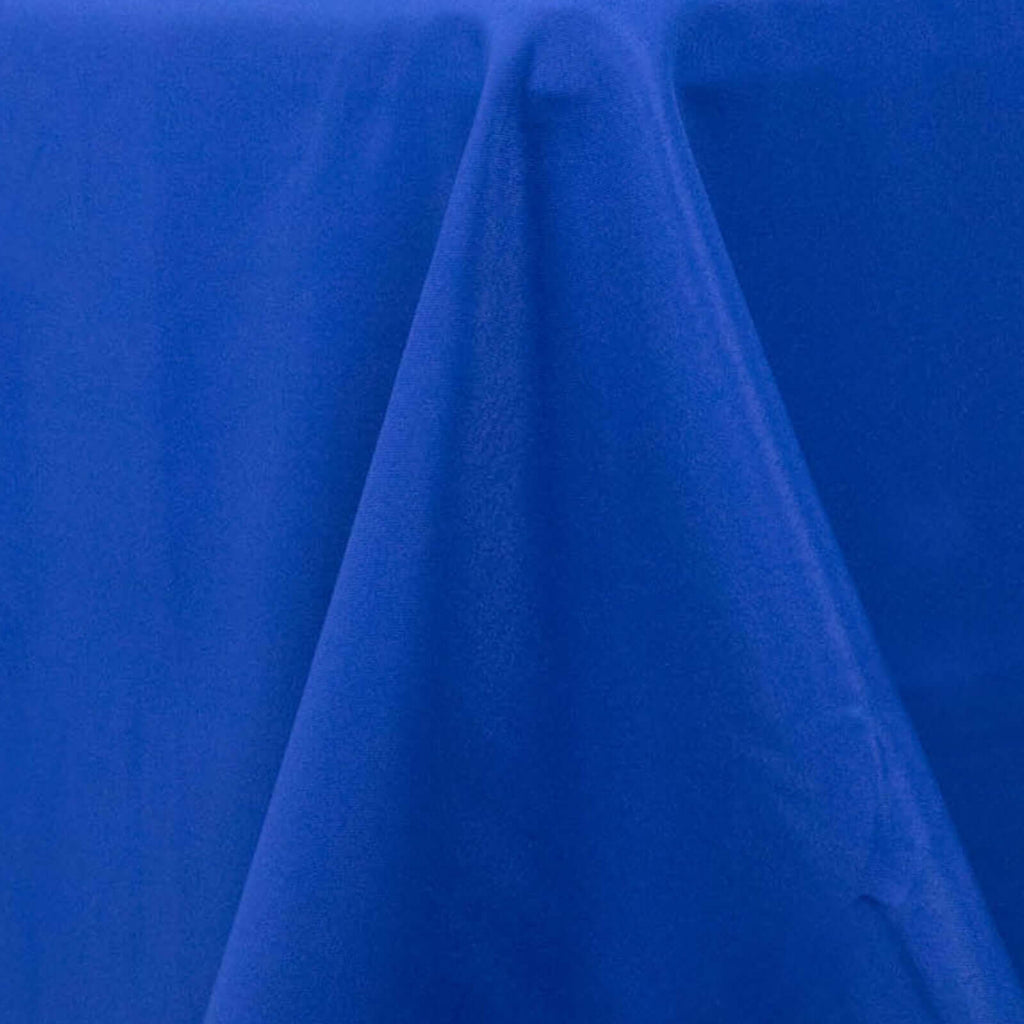 Premium Polyester 90"x132" Rectangle Tablecloth Royal Blue - Seamless 220GSM Stain-Resistant Table Cover
