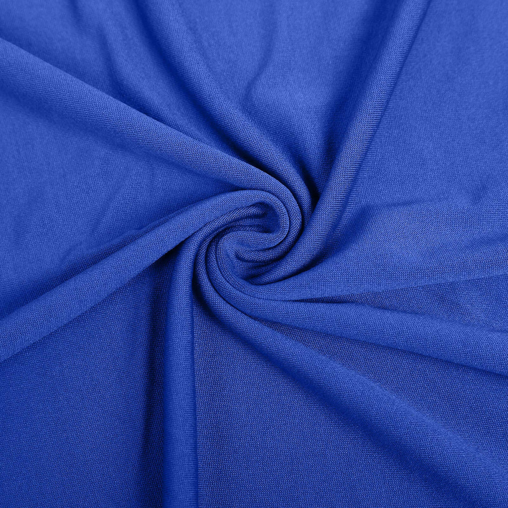 Set of 3 Matte Royal Blue Spandex Fitted Chiara Backdrop Stand Cover For Round Top Wedding Arch - 5ft, 6ft, 7ft