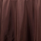 Polyester 90" Round Tablecloth Chocolate - Stain & Wrinkle-Resistant Table Cover
