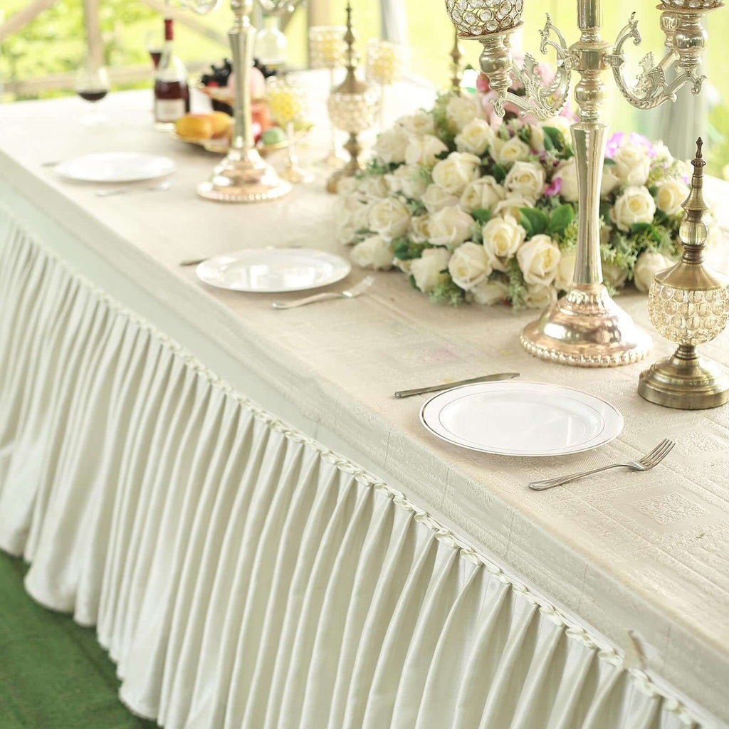 10-Pack Plastic Dinner Plates White with TrÃ¨s Chic Rose Gold Rim - Perfect Disposable Party Plates 10"