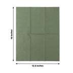 50-Pack Paper Napkins Dusty Sage Green - Soft Disposable 2-Ply Dinner Napkins for Weddings
