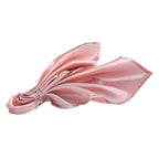 5 Pack Satin 20"x20" Napkins Dusty Rose - Luxurious Shine & Smooth Dinner Napkins