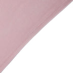 Stretch Spandex 6ft Rectangle Tablecloth Dusty Rose - Durable Form-Fitting Table Cover for Events & Presentations