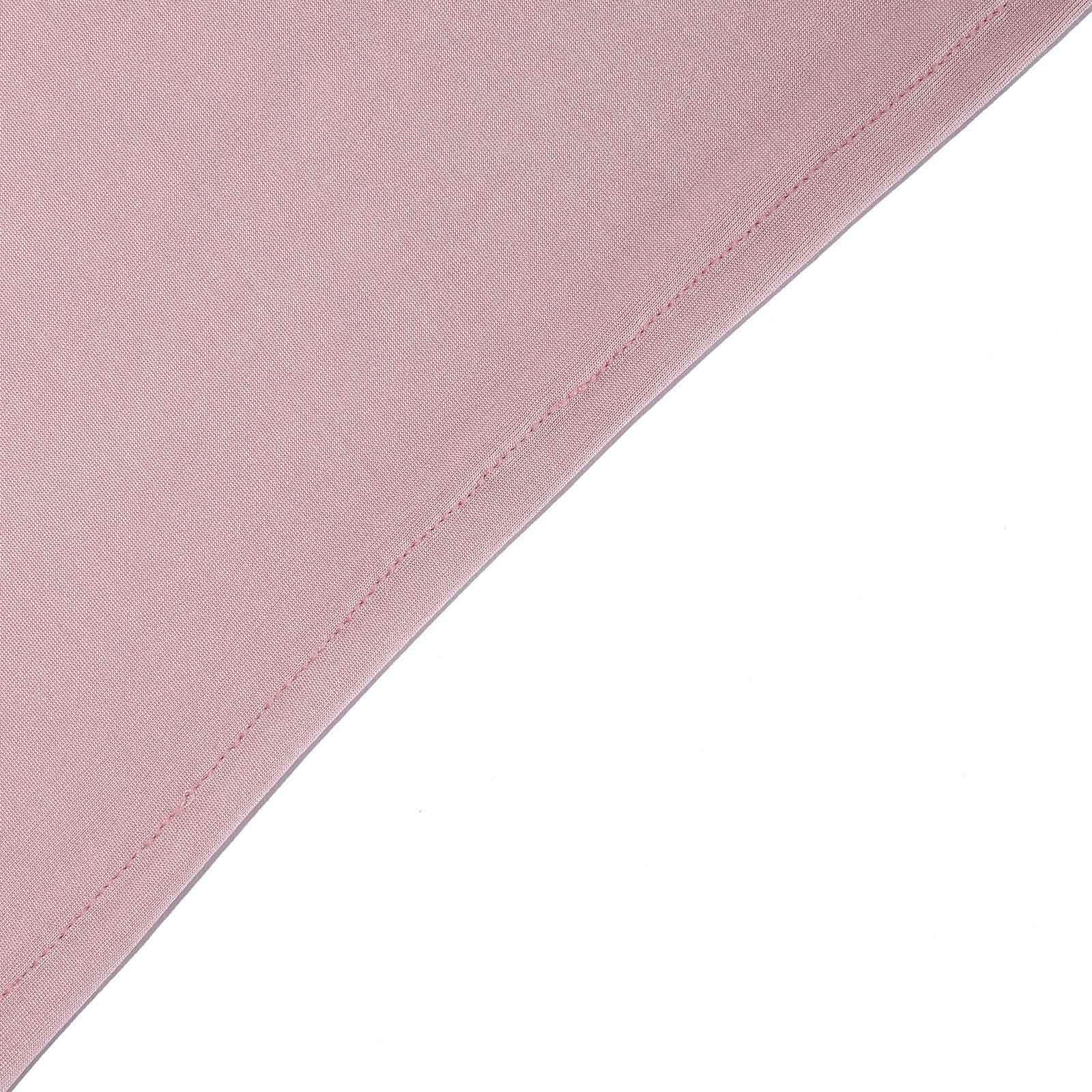 Stretch Spandex 6ft Rectangle Tablecloth Dusty Rose - Durable Form-Fitting Table Cover for Events & Presentations