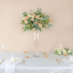 6-Pack Glass Flower Vases Cylinder Design Heavy Duty Clear - Stylish Centerpieces for Weddings 20"