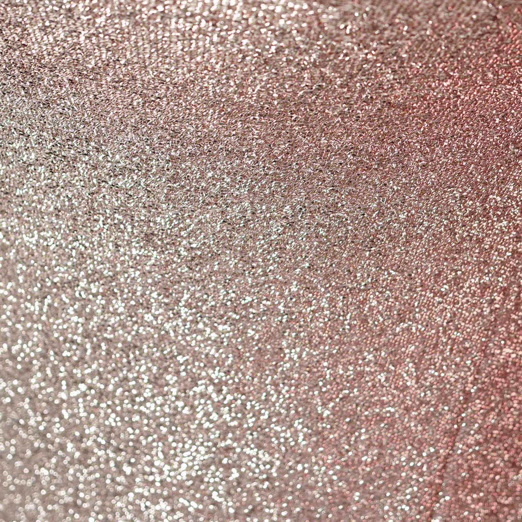 Metallic Spandex 36" Fitted Glitter Round Cocktail Table Cover Rose Gold - Stretch Fit for High Top Tables