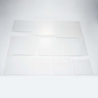 2-Pack Acrylic Plexiglass Sheets Top Plates Clear Square - Protective Film Coating 14" 3mm Thick