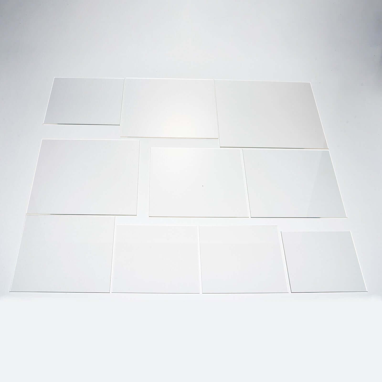 2-Pack Acrylic Plexiglass Sheets Top Plates Clear Square - Protective Film Coating 14" 3mm Thick