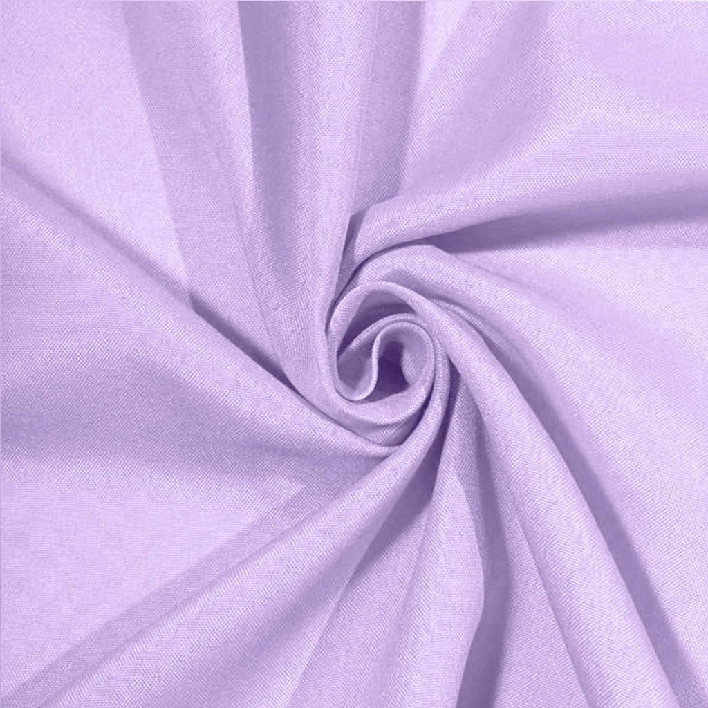 Polyester 108" Round Tablecloth Lavender Lilac - Wrinkle-Resistant Table Cover