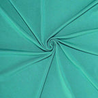 Stretch Spandex 6ft Rectangle Tablecloth Peacock Teal - Durable Form-Fitting Table Cover