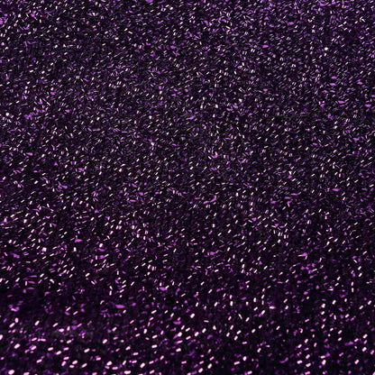 Stretch Spandex Chair Cover Purple for Folding Chairs - Metallic Shimmer Tinsel Back Design Fitted Slipcover