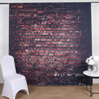 8ftx8ft Dark Red Vintage Brick Wall Vinyl Photo Shoot Backdrop