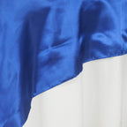 Satin 72"x72" Table Overlay Square Tablecloth Royal Blue - Smooth Finish Table Cover