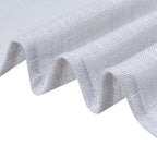 Linen 72"x72" Table Overlay Square Tablecloth Silver - Slubby Textured Wrinkle-Resistant Design for Stylish Occasions