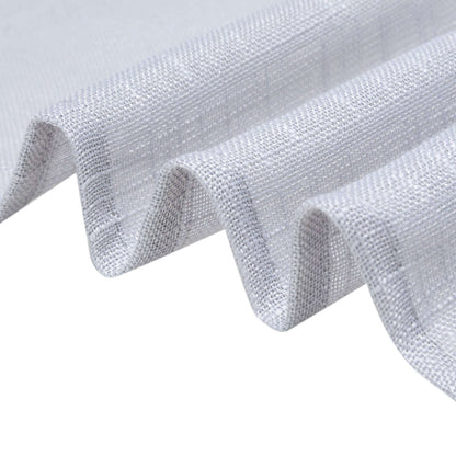 Linen 72"x72" Table Overlay Square Tablecloth Silver - Slubby Textured Wrinkle-Resistant Design for Stylish Occasions