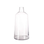 2-Pack Glass Bud Vases Tapered Neck Design Clear - Stylish Floral Table Centerpieces 12"