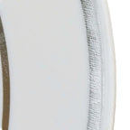 10-Pack Plastic Soup Bowls White with Silver Rim - Stylish Disposable Bowls for Parties 12oz