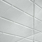 10 Pack 40 Sq ft 3D White Foam Self Adhesive Wall Panels - Alligator Skin Design