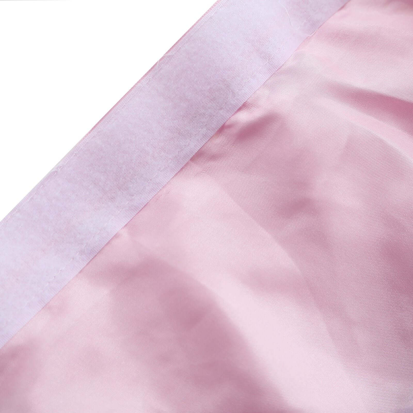 Chiffon 14ft Table Skirt Gradient Unicorn - 5 - Tier Ombre Ruffled Tutu Table Cover with Satin Backing for Enchanting Events - Bell Racket Store