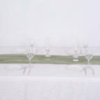 Chiffon 6ft Table Runner Dusty Sage Green - Flowy & Lightweight Table Decor - Bell Racket Store