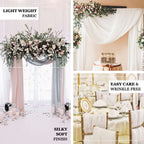 12"x10yd Ivory Sheer Chiffon Fabric Bolt, DIY Voile Drapery Fabric