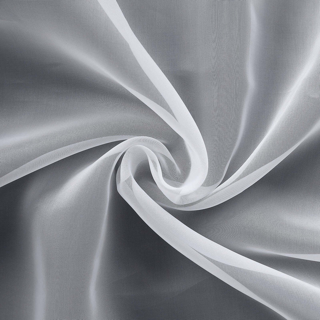 Chiffon 6ft Table Runner White - Chic Flowy & Lightweight Table Decor