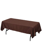 Polyester 60"x126" Rectangle Tablecloth Chocolate - Wrinkle-Resistant Table Cover