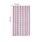 2 Pack White Blush Chevron Design Thermal Blackout Curtains With Chrome Grommet Window Treatment Panels - 52"x108"