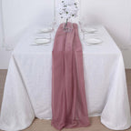 Chiffon 6ft Table Runner Mauve/Cinnamon Rose - Flowy & Lightweight Table Decor