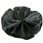 5 Pack Satin 20"x20" Napkins Black - Luxurious Shine & Smooth Dinner Napkins for Upscale Events