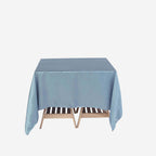 Satin 72"x72" Table Overlay Square Tablecloth Dusty Blue - Smooth Finish Table Cover