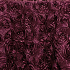 Rosette Satin 14"x108" Table Runner Burgundy - Grandiose Design