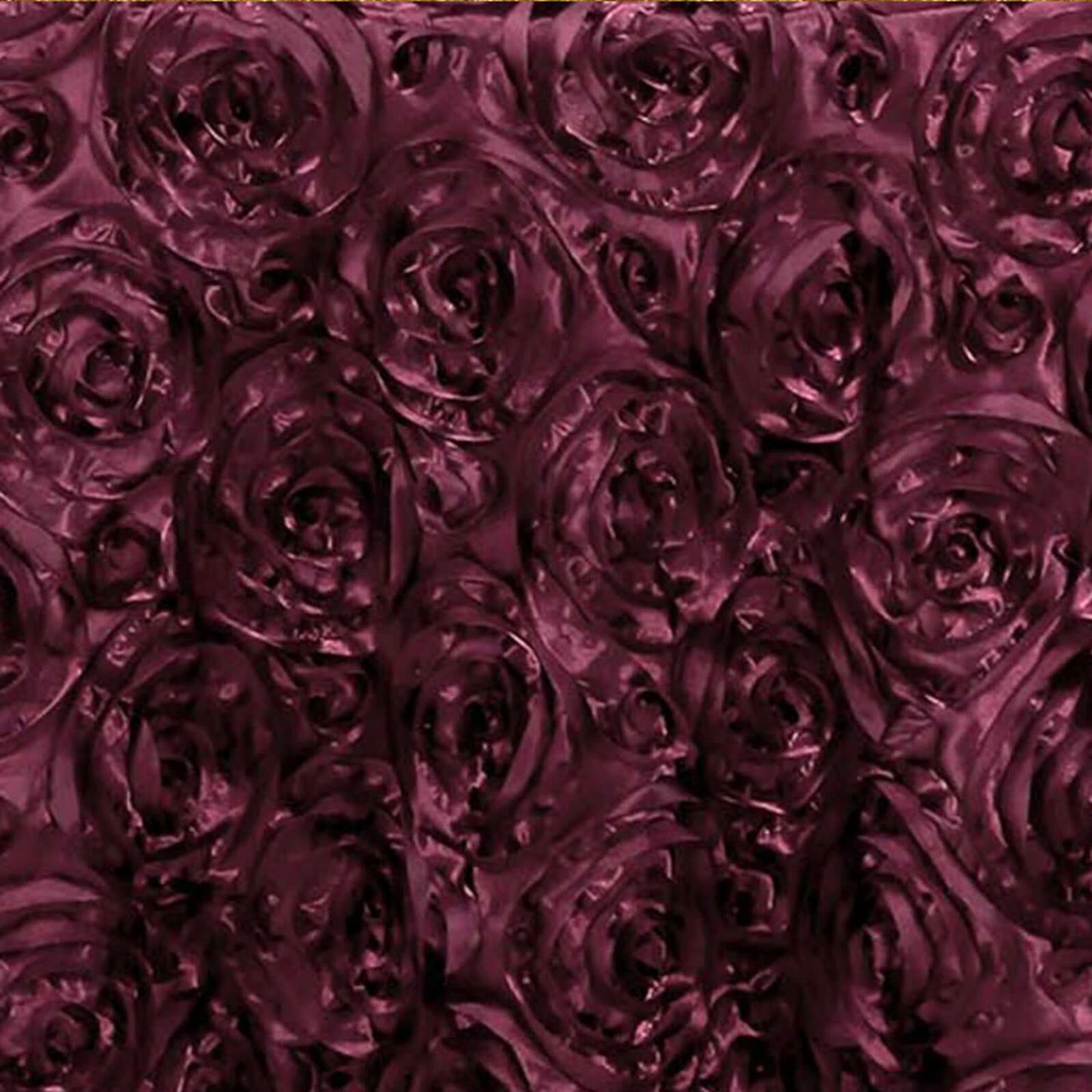 Rosette Satin 14"x108" Table Runner Burgundy - Grandiose Design
